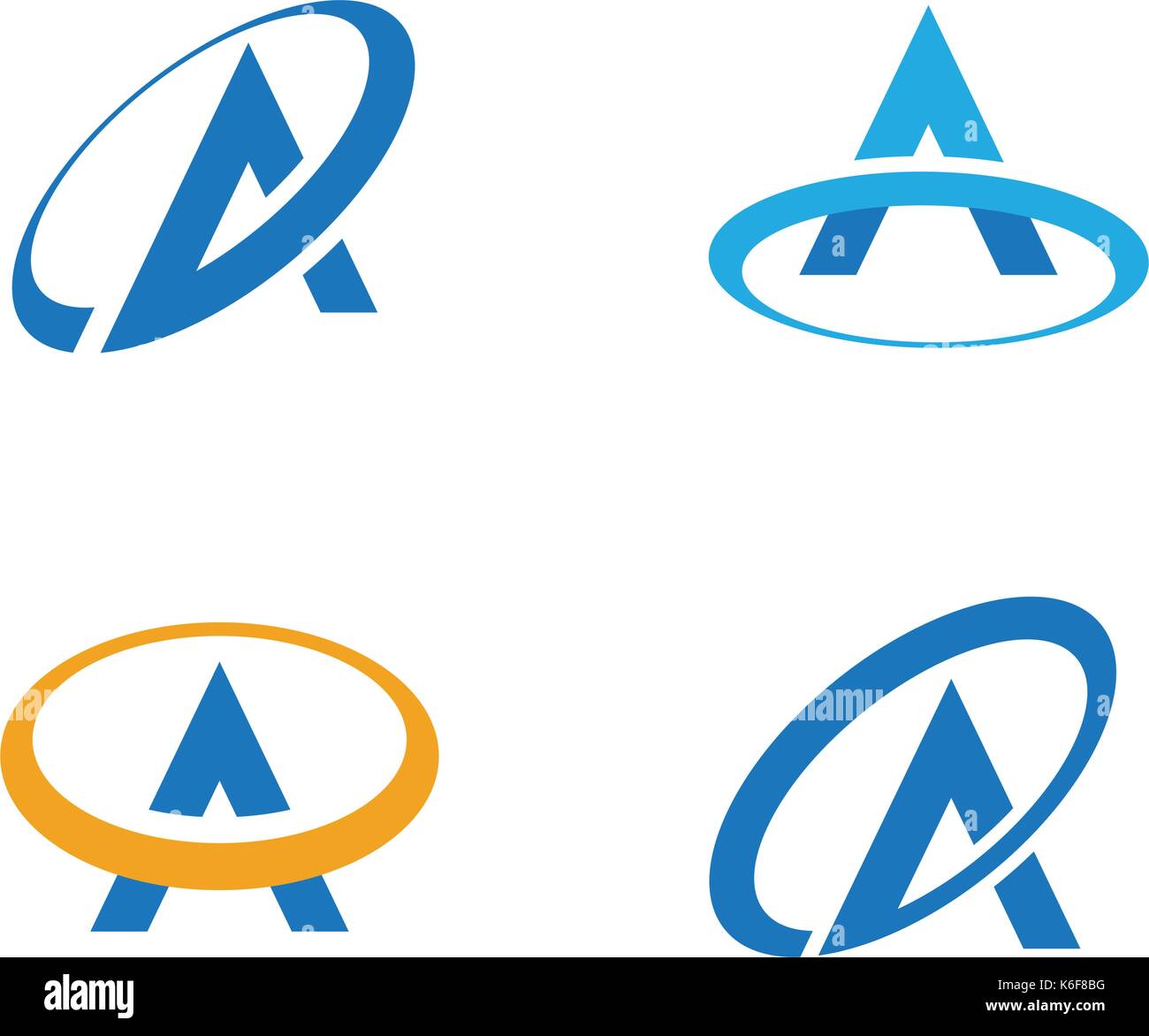 A Letter Logo Business Template Vector icon Stock Vector Image & Art ...