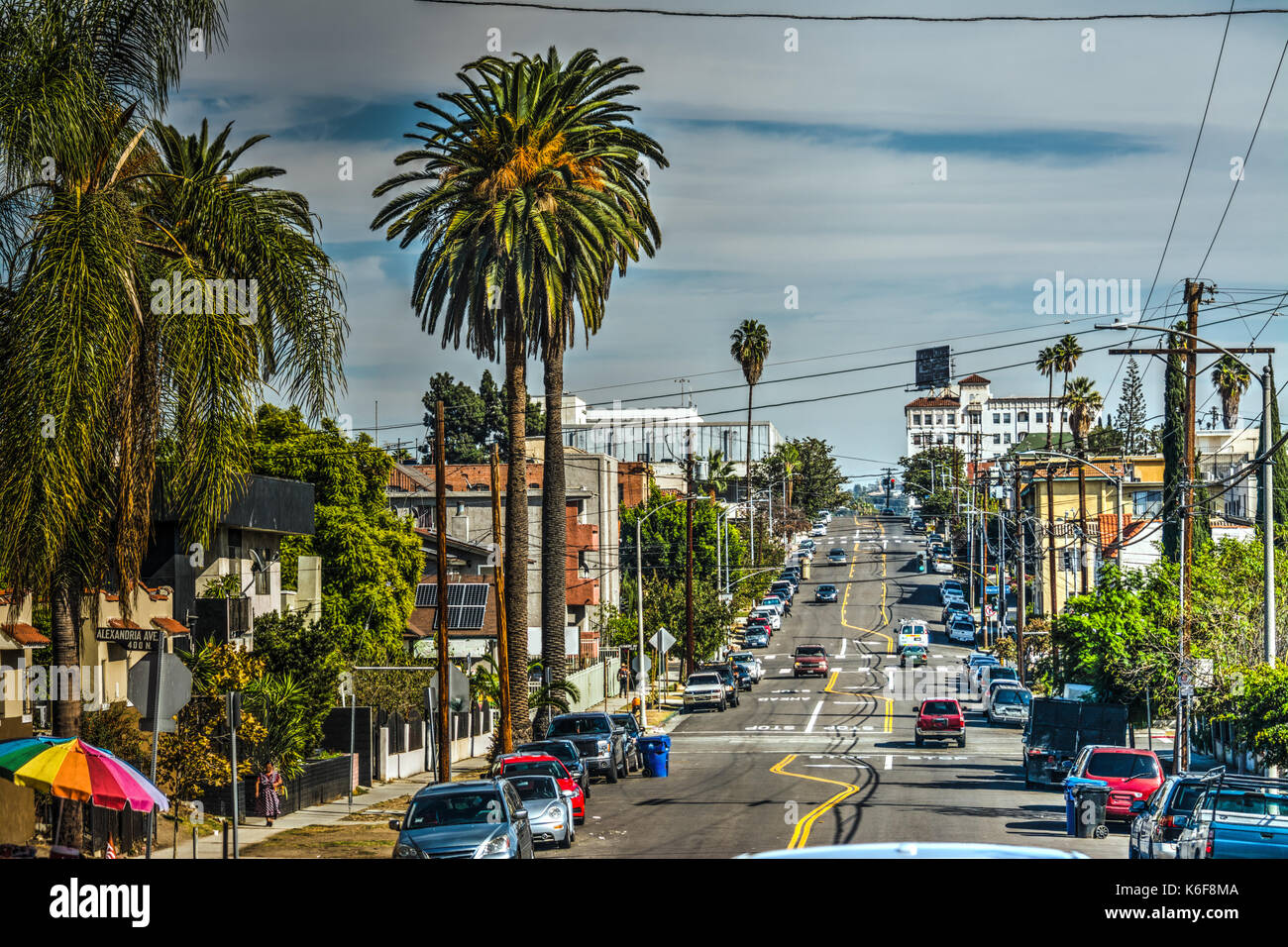 Oakwood avenue in Los Angeles Stock Photo Alamy