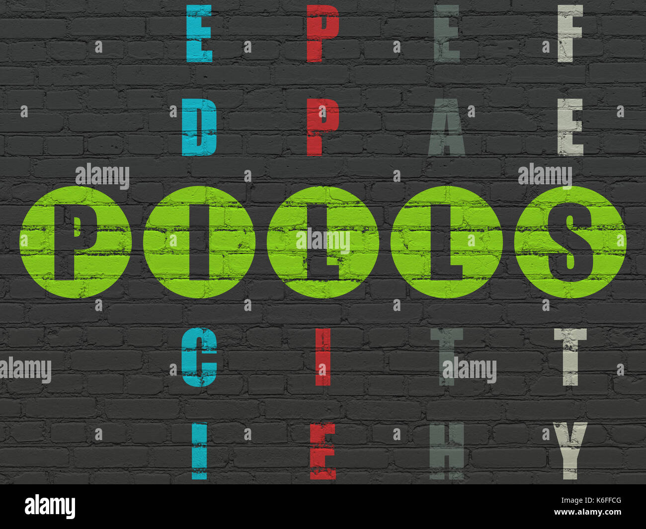 Medicine concept Pills in Crossword Puzzle Stock Photo Alamy