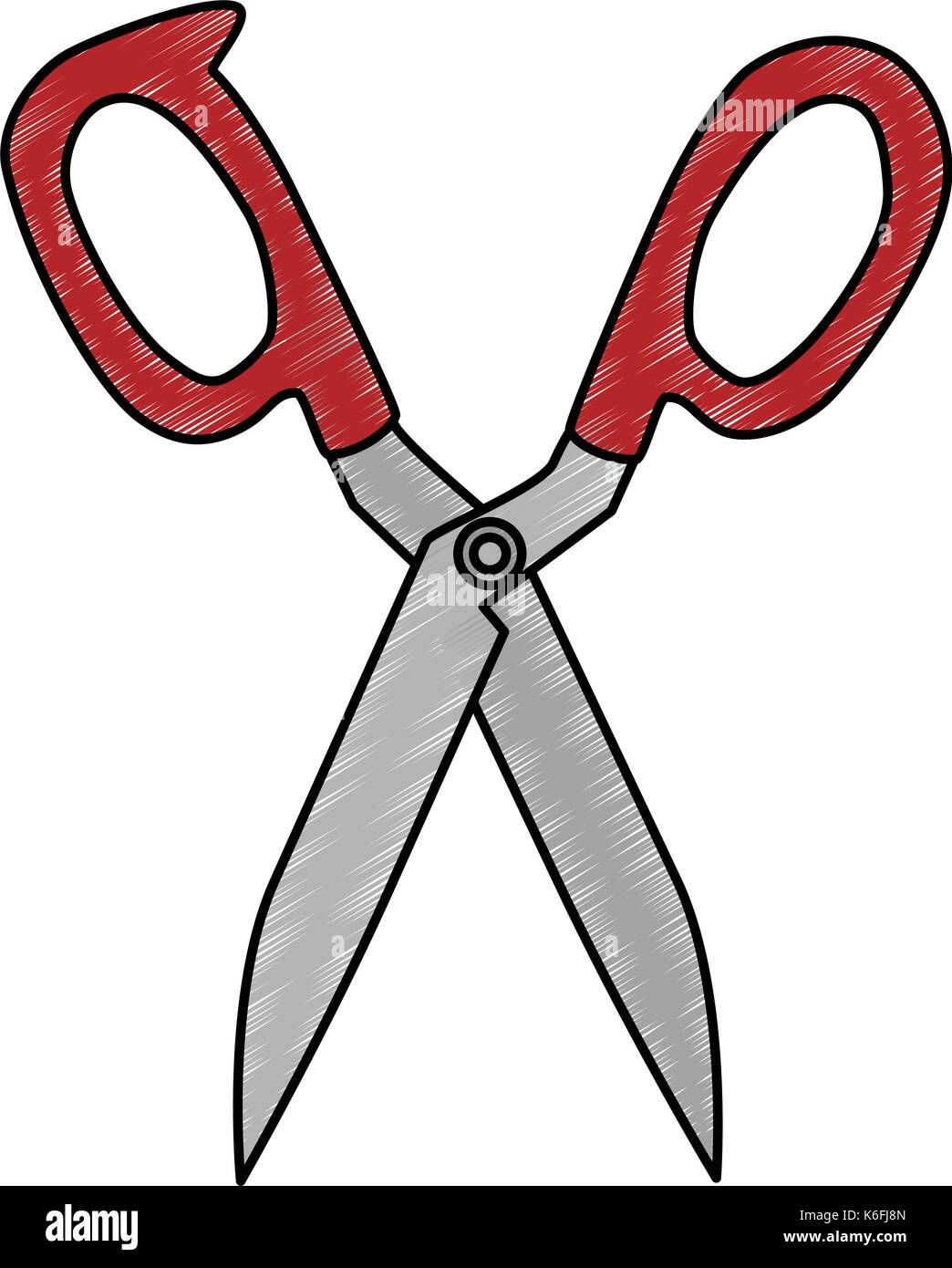 kitchen scissors isolated icon vector illustration design Stock Vector