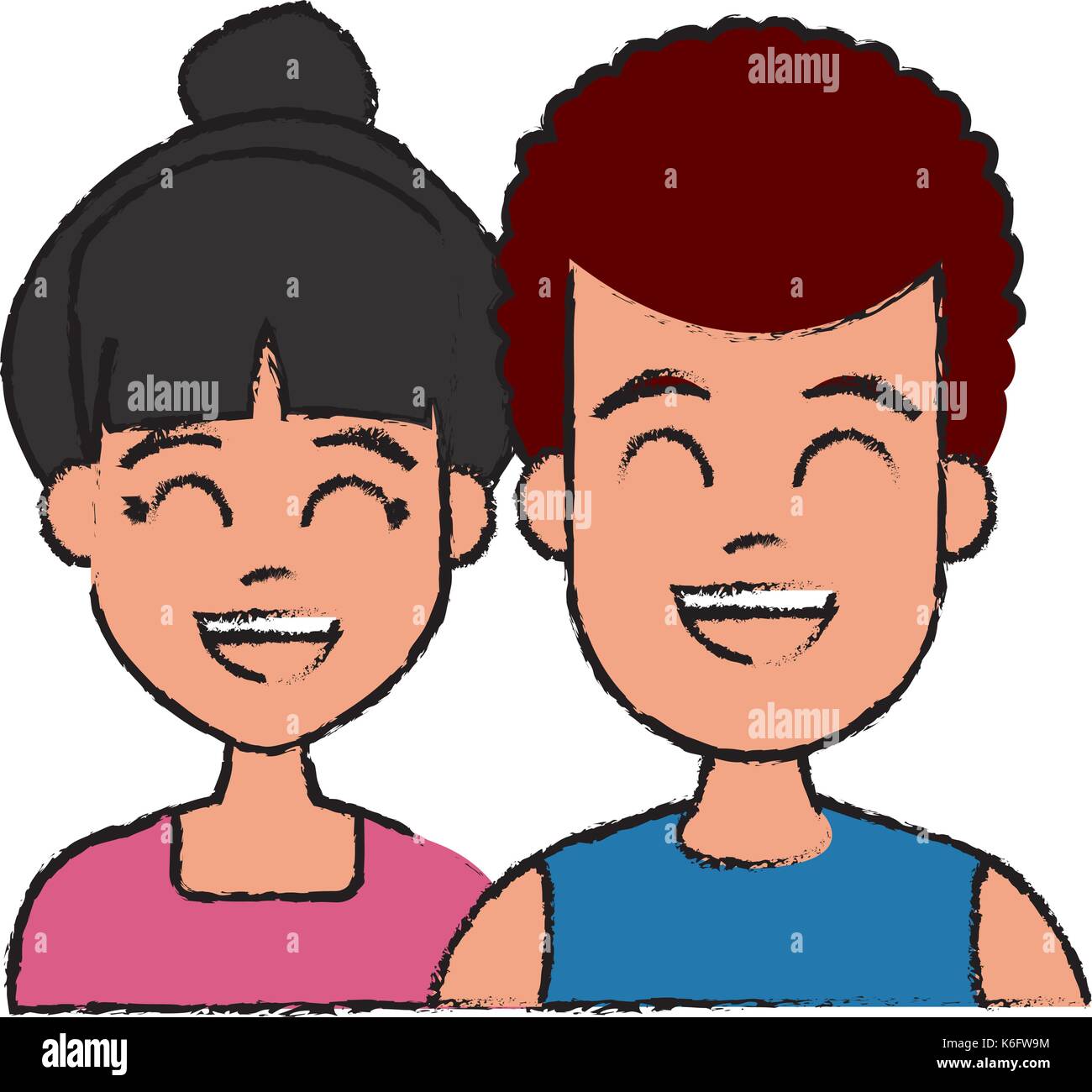 Young couple cartoon Stock Vector Image & Art Alamy