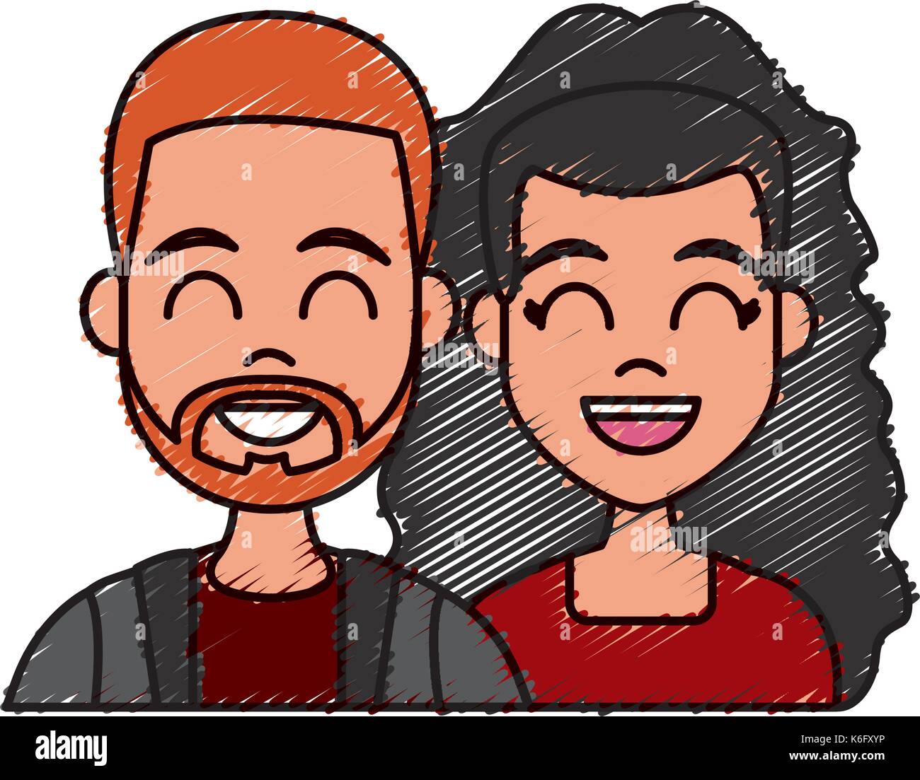 Young couple cartoon Stock Vector Image & Art Alamy