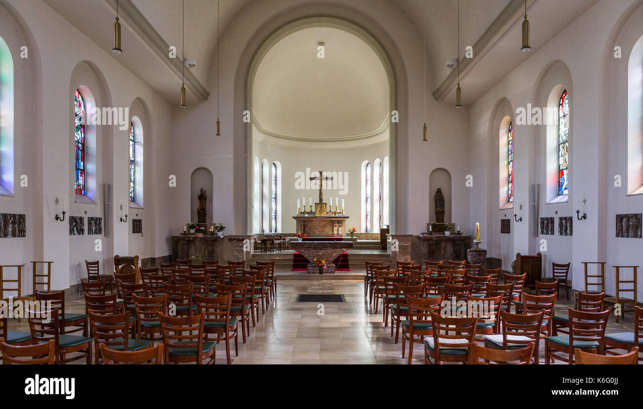 Church in Schengen Stock Photo Alamy