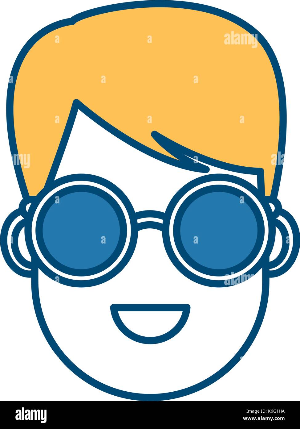 Young man cartoon with sunglasses Stock Vector Image & Art - Alamy