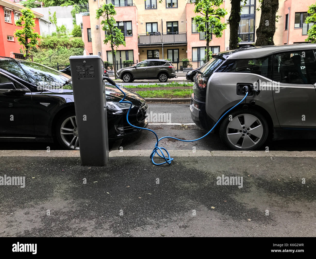 Norway electric car hires stock photography and images Alamy