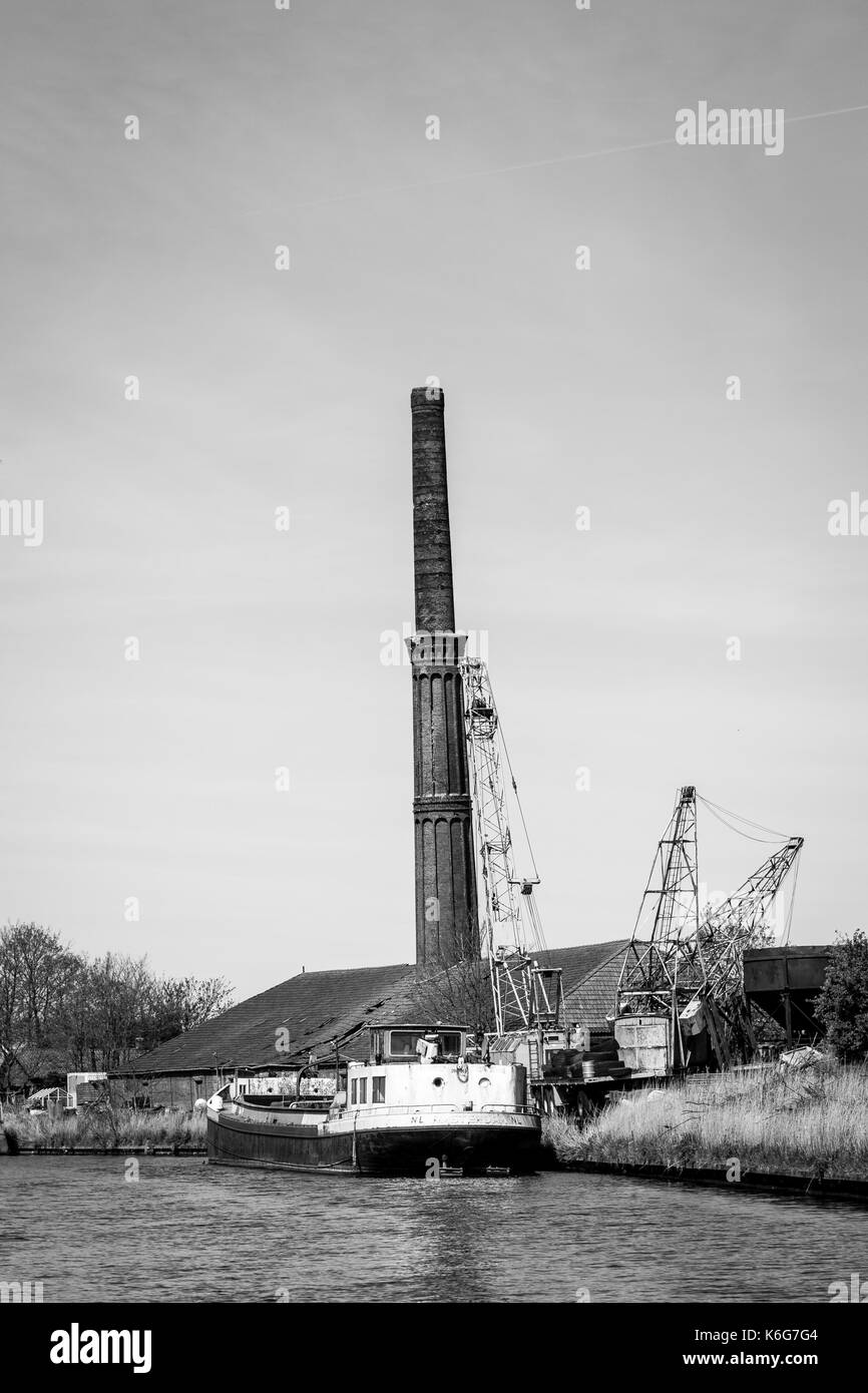 Old crane Black and White Stock Photos & Images - Alamy