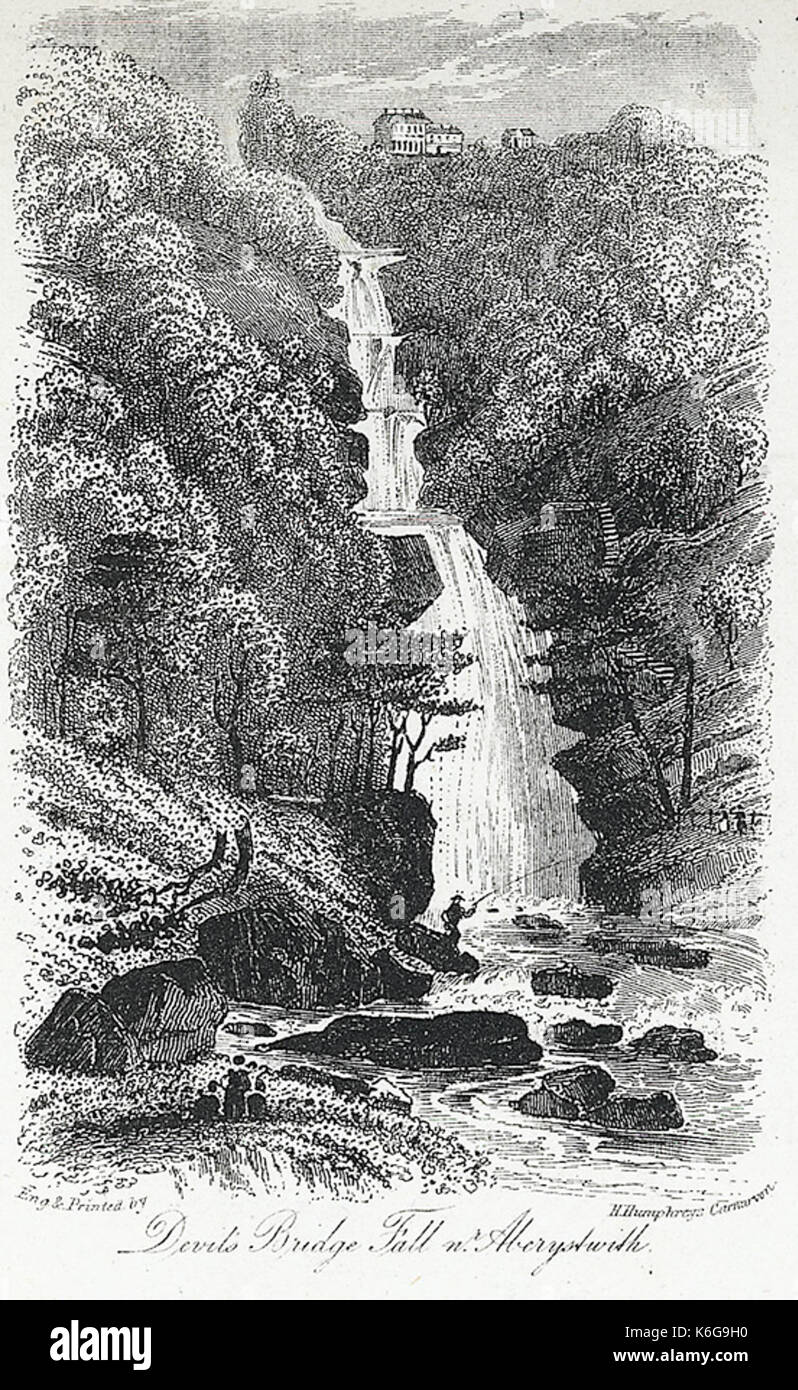 Devil's Bridge Fall nr. Aberystwith Stock Photo - Alamy