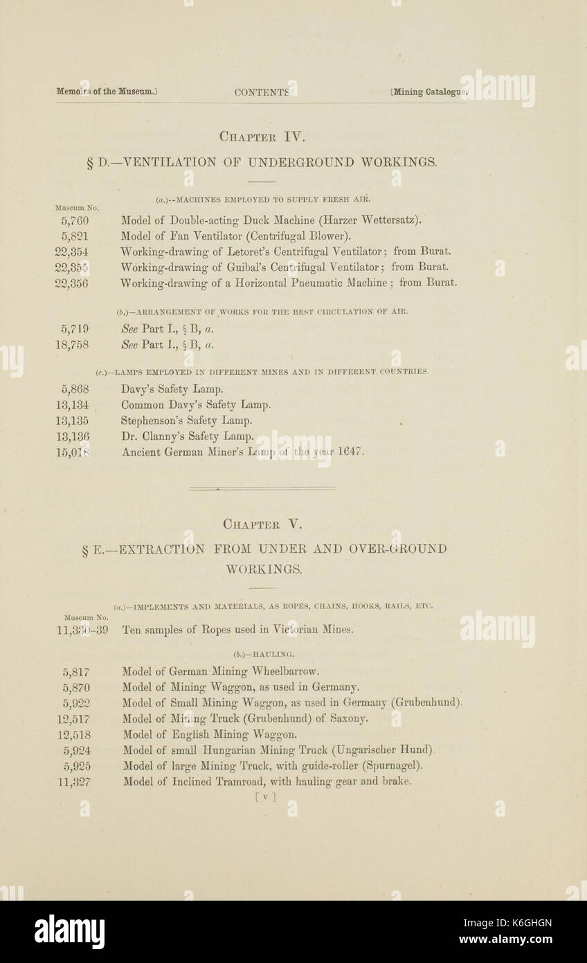 Descriptive Catalogue Of The Mining Metallurgical Geological And