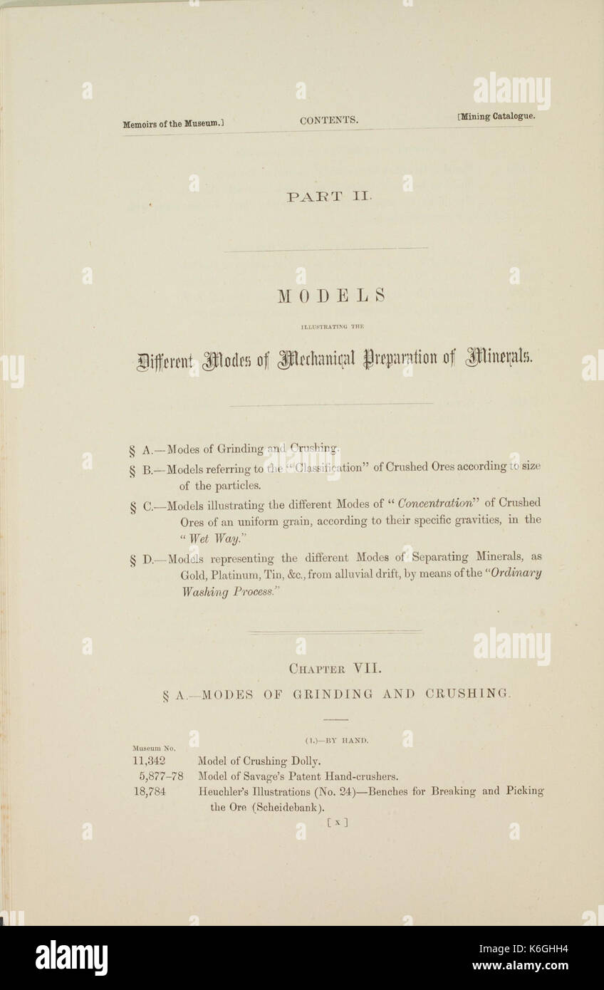 This Catalogue Provides Descriptions Of Mining Metallurgical