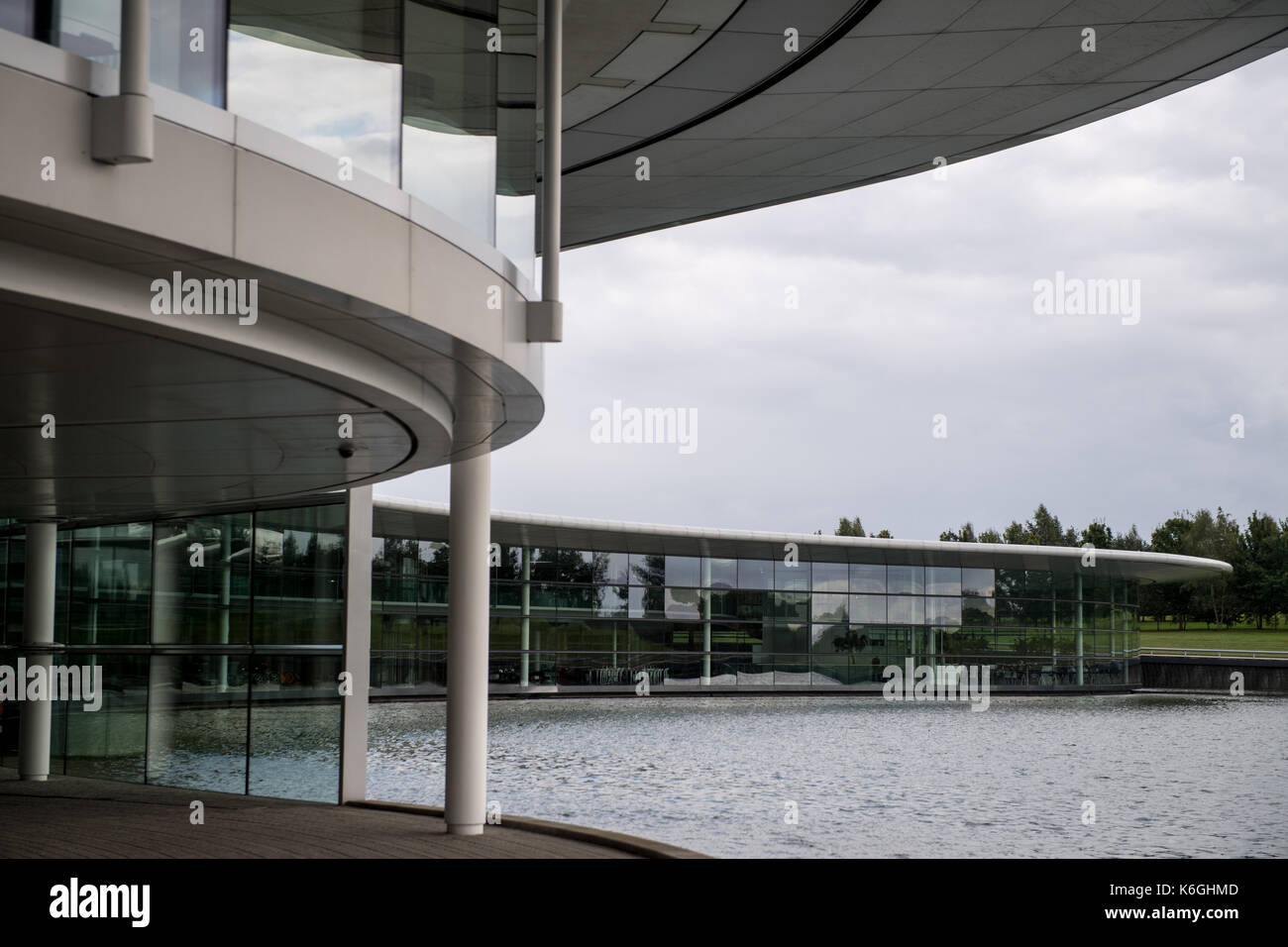 General view of the McLaren Technology Centre in Woking, Surrey Stock ...