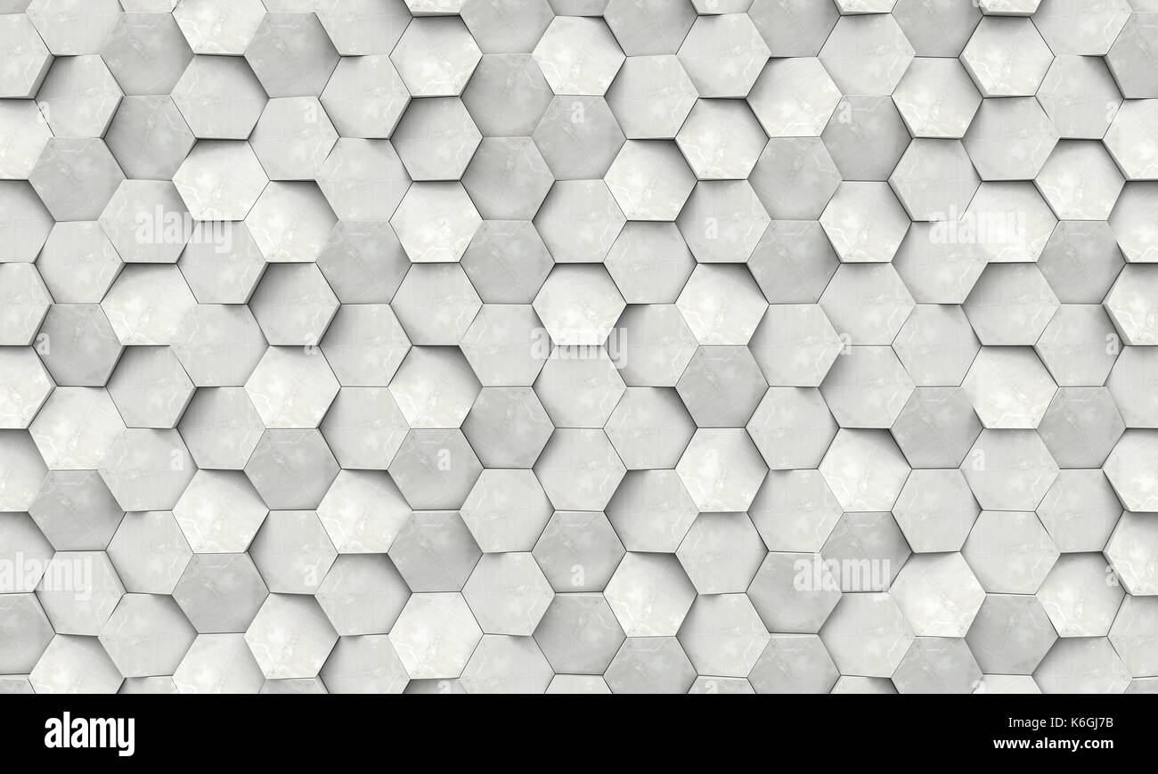 hexagon geometric background 3d rendering image Stock Photo - Alamy
