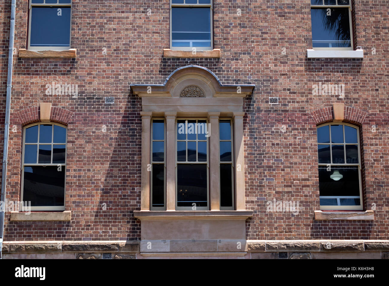 Old Brick Heritage Building Window Detail In The Rocks Sydney Australia