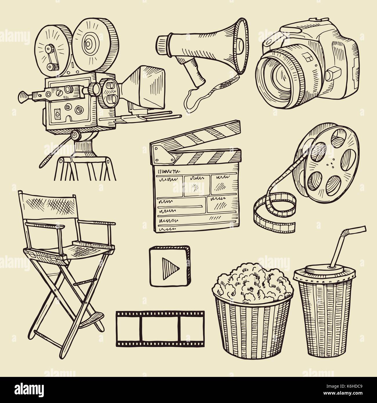 cinema. vector illustration Stock Vector