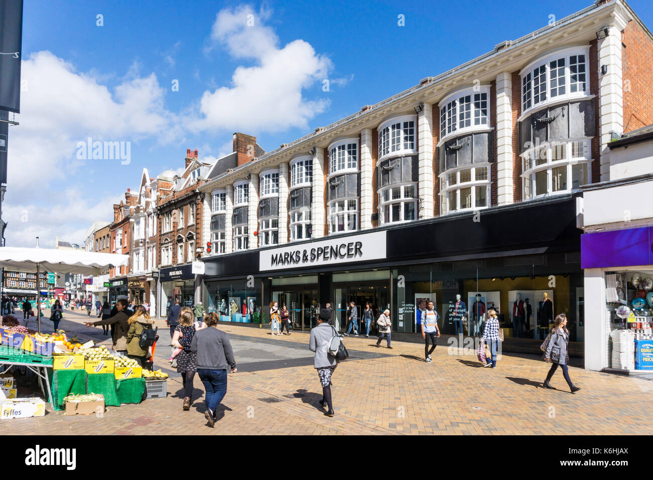 A branch of Marks & Spencer in Bromley High Street. Stock Photo