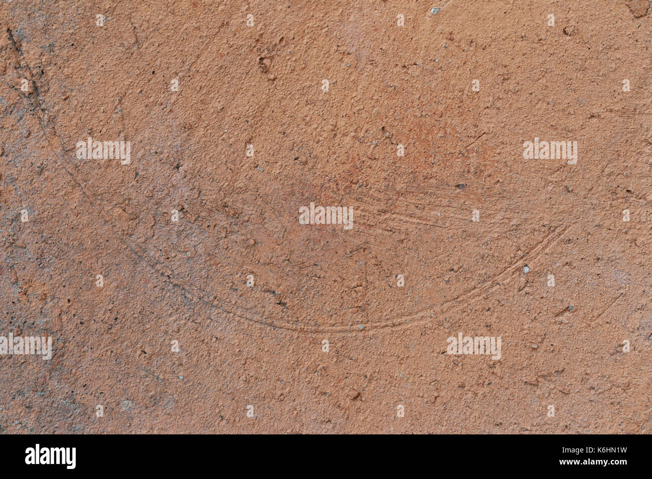 Surface of Orange earthenware for design texture background. Stock Photo