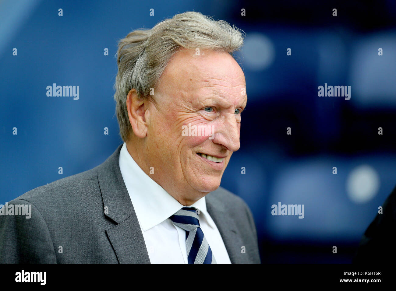 Cardiff City manager Neil Warnock before the Sky Bet Championship match at Deepdale, Preston. Stock Photo