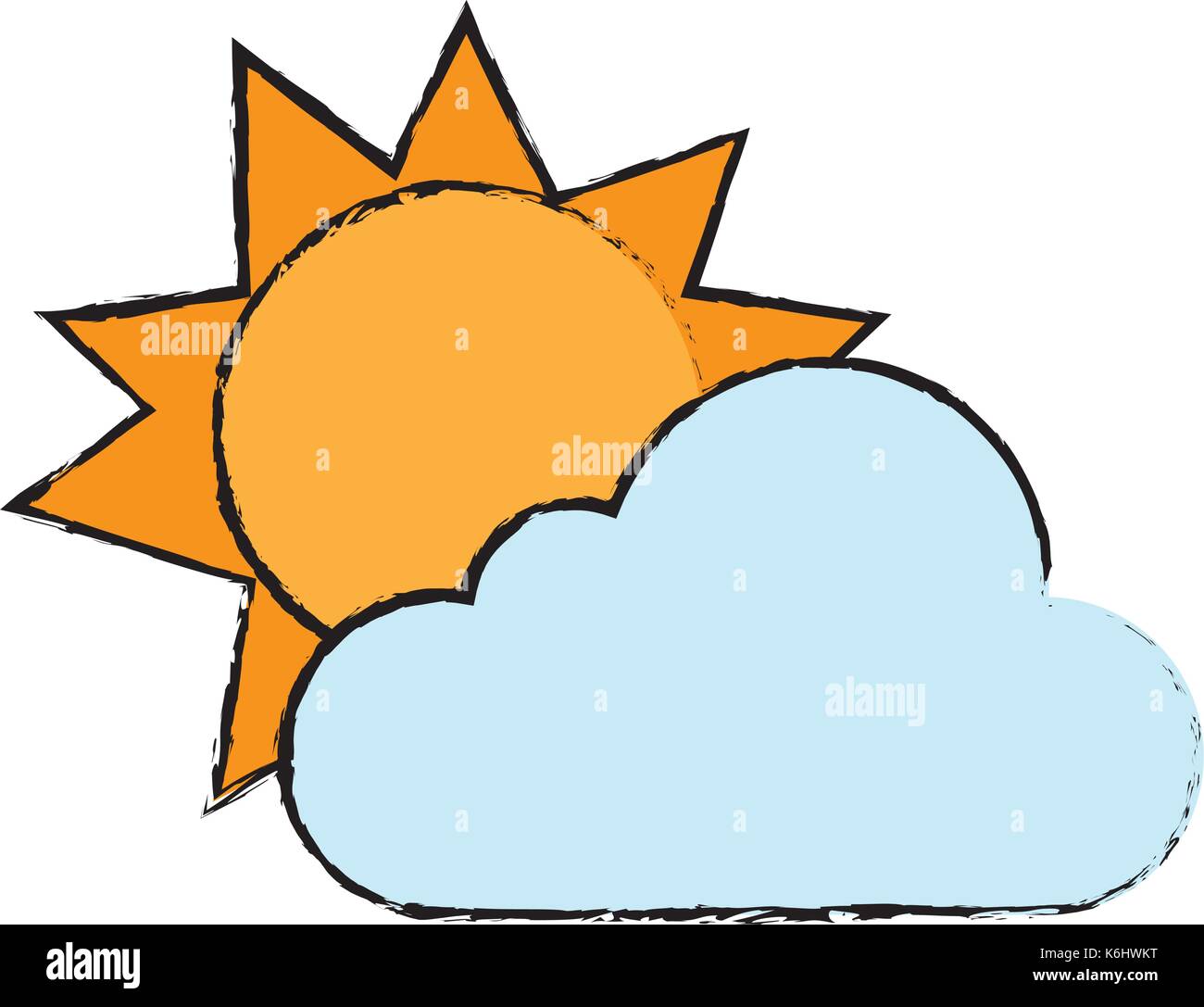 sun and cloud icon Stock Vector Image & Art - Alamy