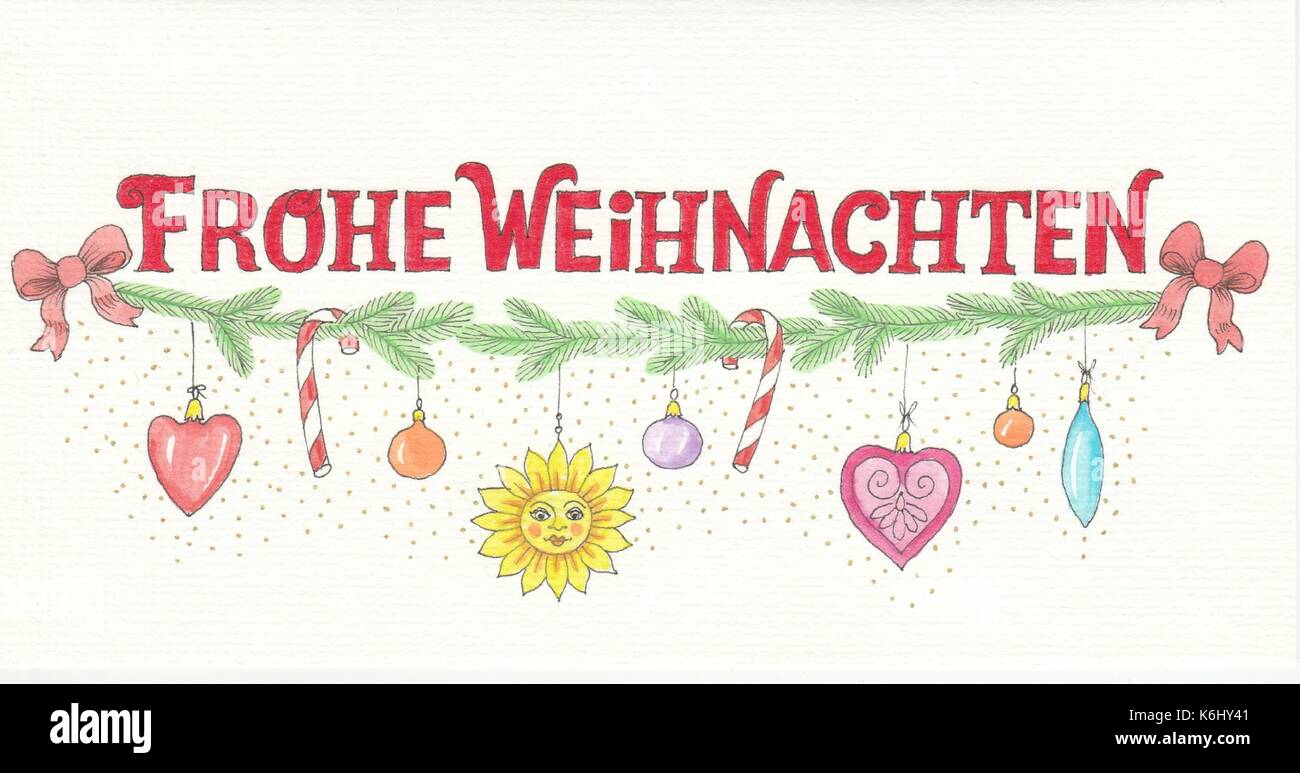Frohe weihnachten heart Stock Vector Images - Alamy