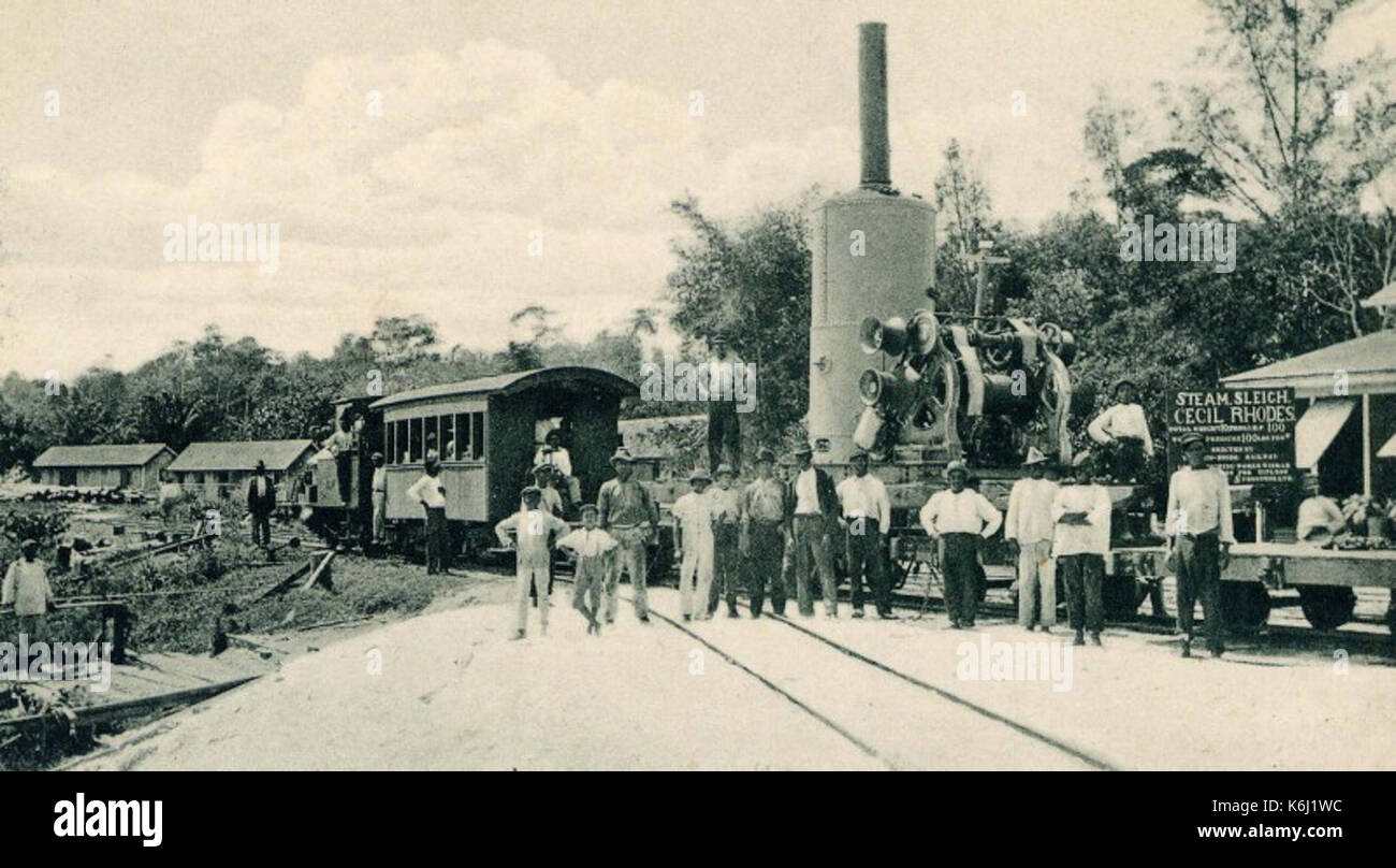 Demerara essequibo railway at british guiana wismar demerara river