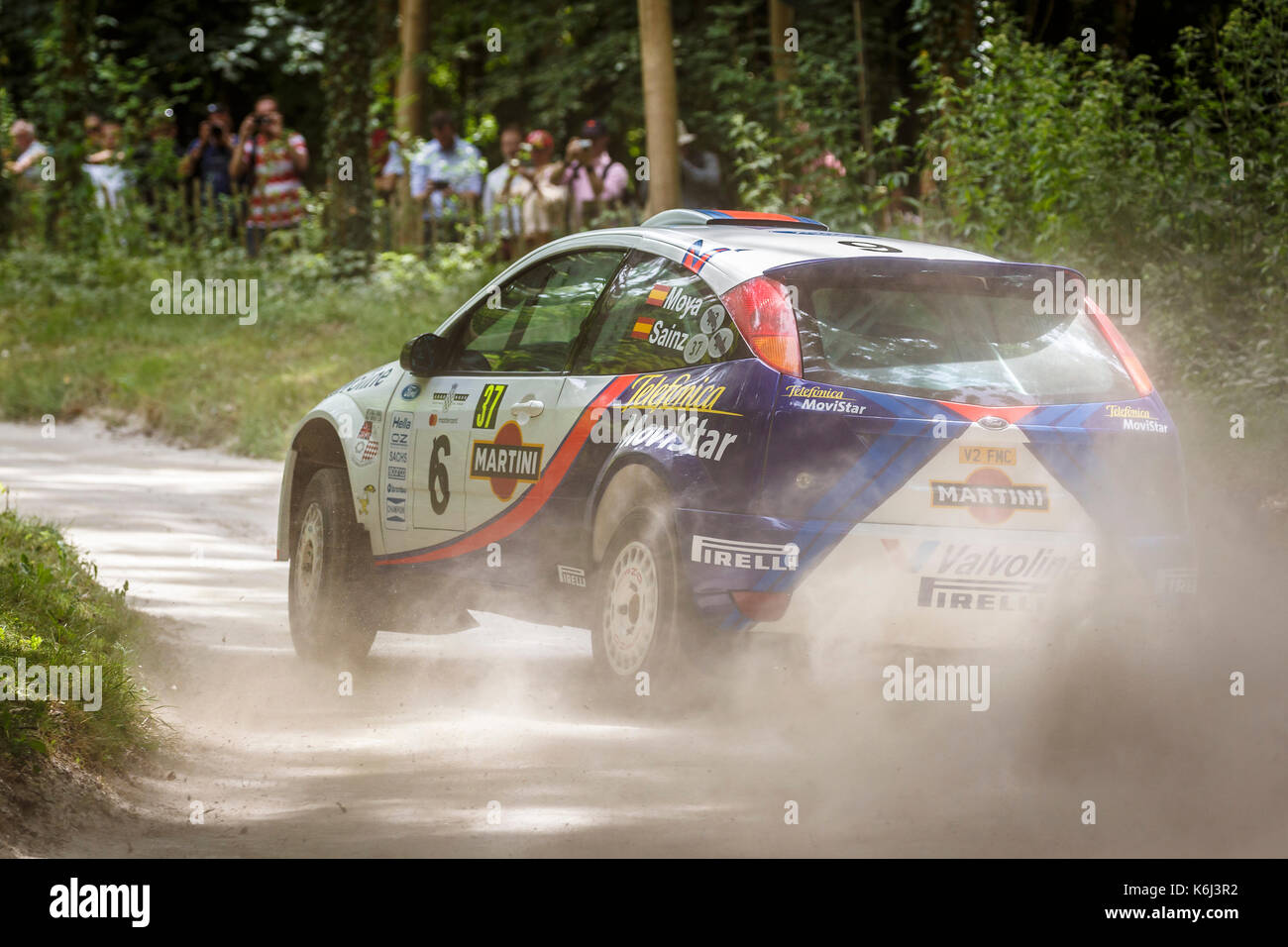 David Wright Rallying Ex-Carlos Sainz 2001 Ford Focus WRC with driver David Wright on the ...