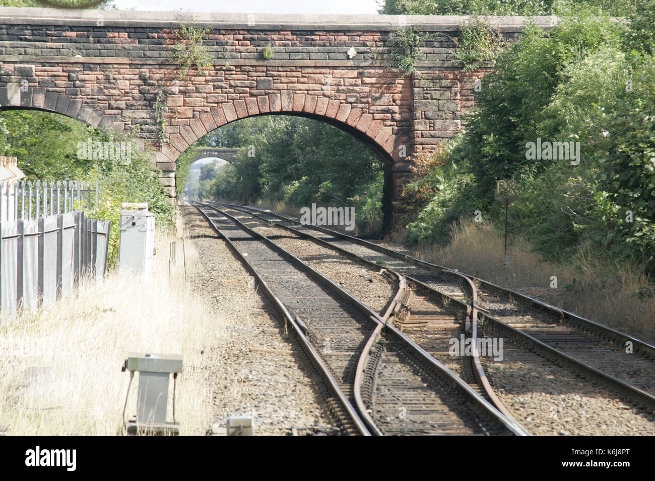 Trains working at Hunts Cross, Liverpool Stock Photo Alamy