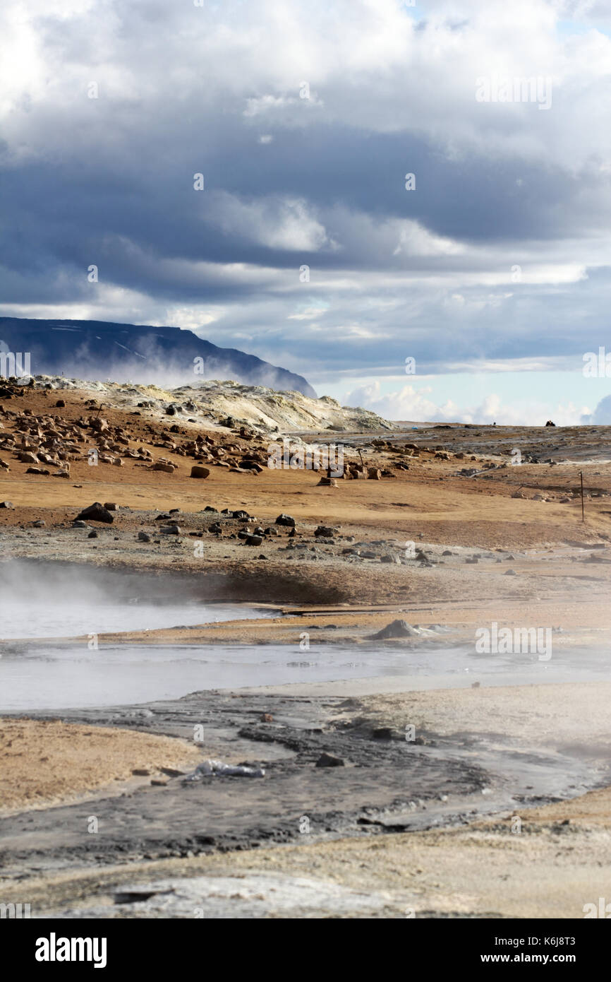 Iceland mud volcanoes Stock Photo Alamy