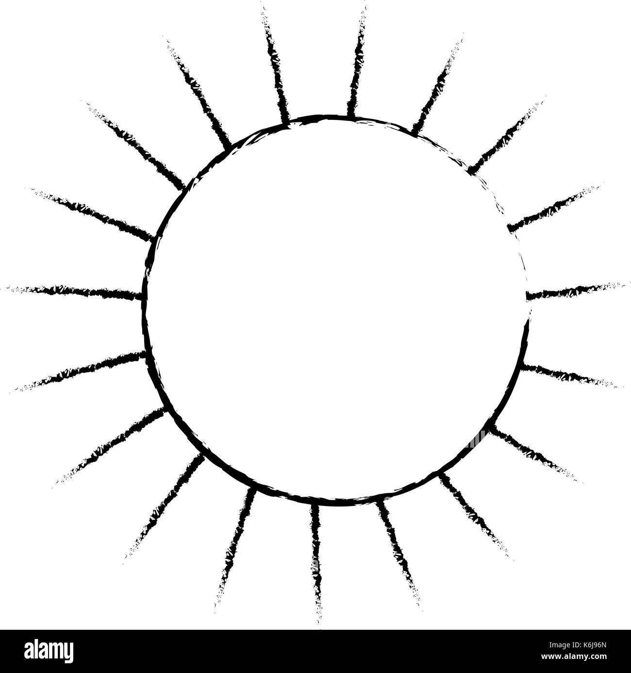 Sun Rays Clip Art Black And White