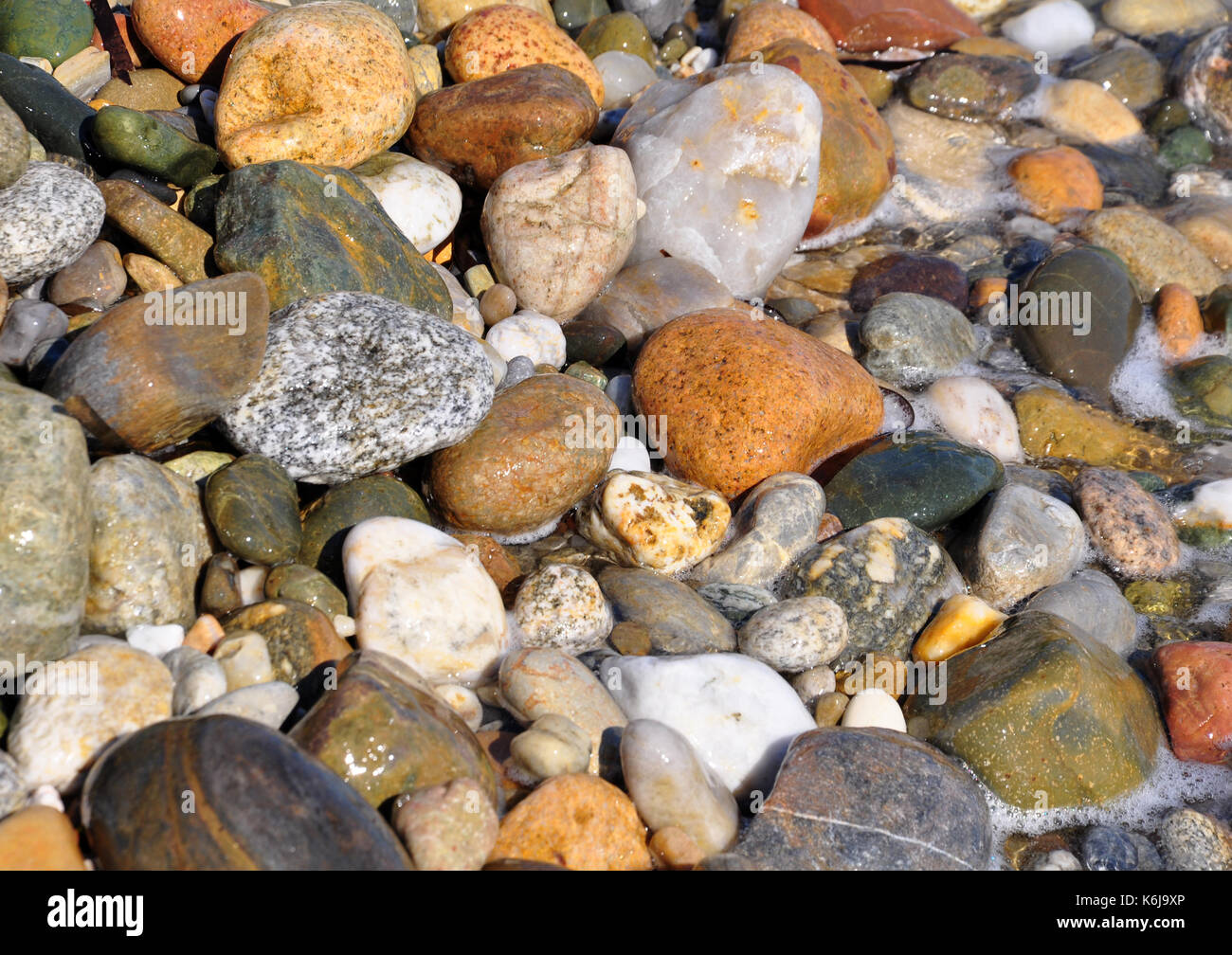 colourful sea stones Stock Photo