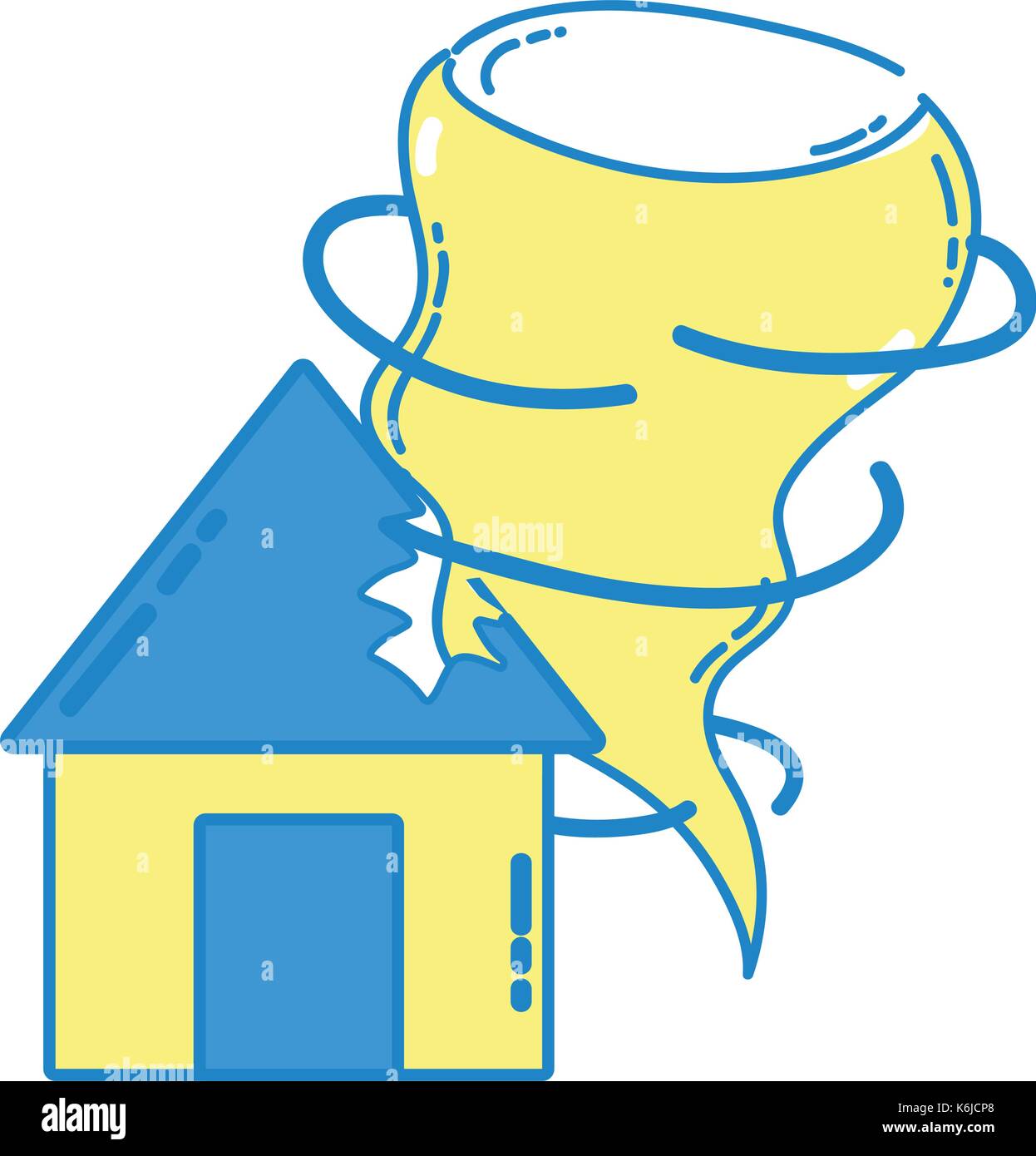 house with tornado storm disaster weather Stock Vector Image & Art - Alamy