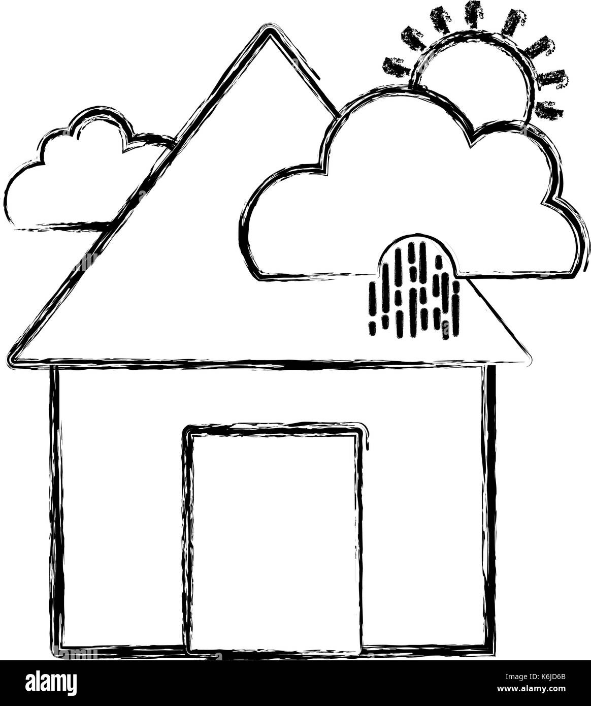 Rain clouds raining stormy Stock Vector Images - Alamy