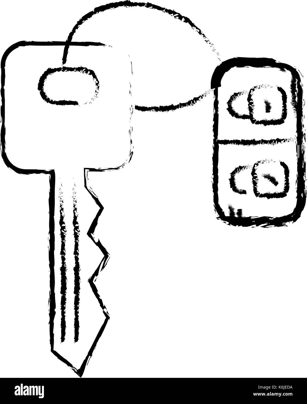 figure key door to security and protection design Stock Vector Image