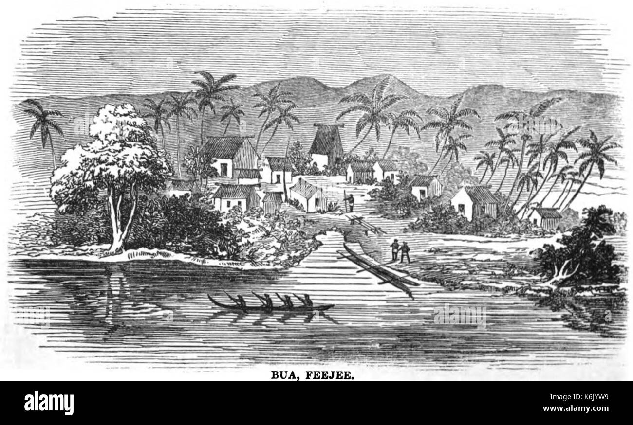 Bua, Feejee (June 1851, VIII, p.60) Stock Photo