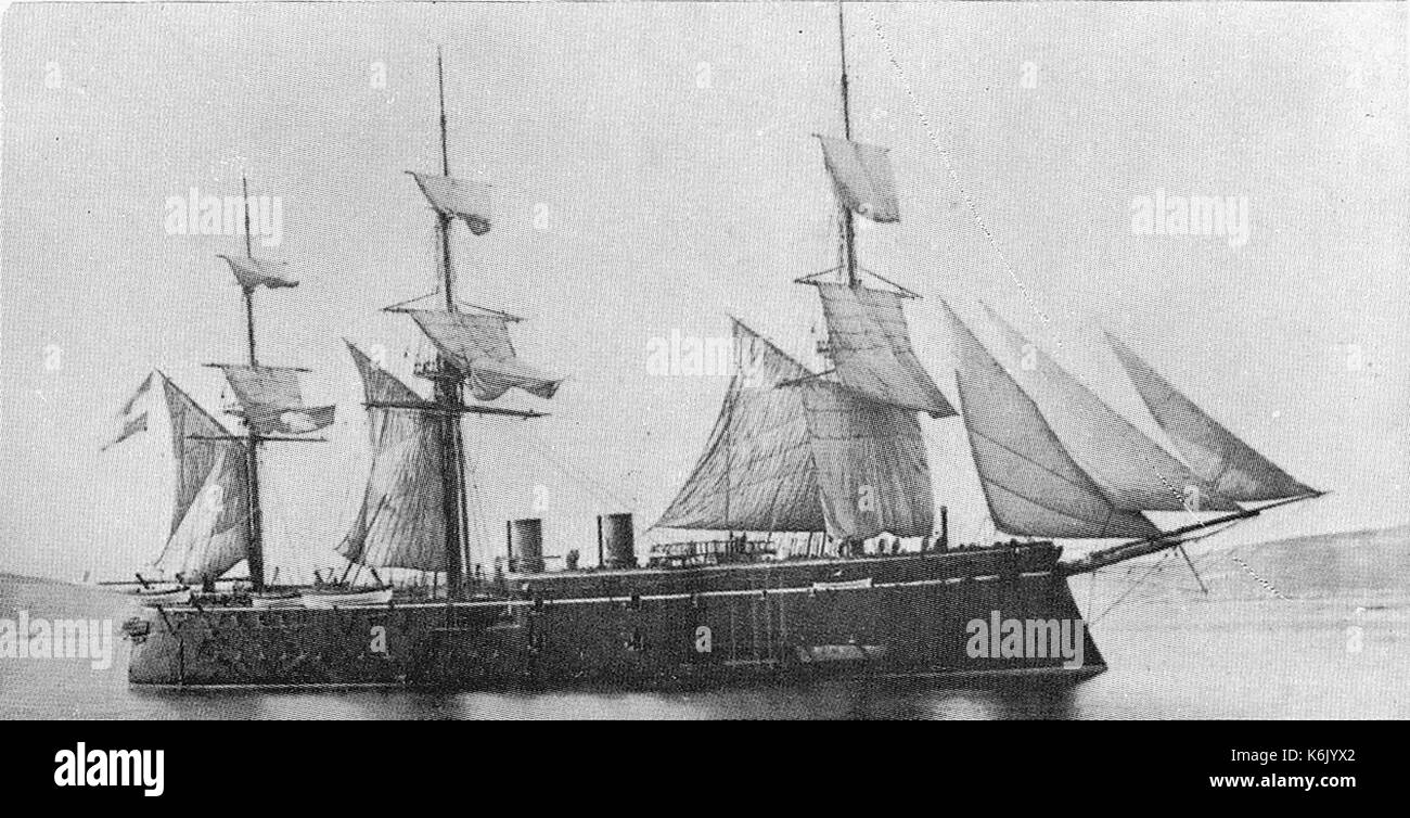 Custoza (ship, 1875) Stock Photo
