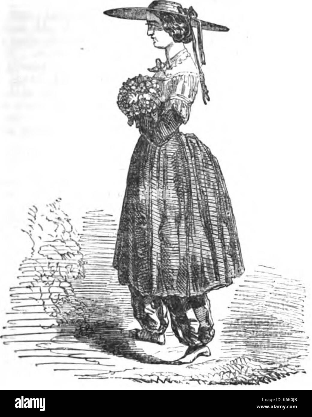 Bloomer Costume (Robert Chambers, p.113, 1832) Copy Stock Photo Alamy