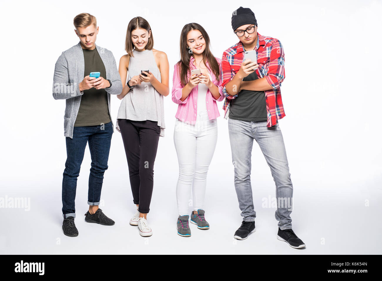 Group of Diverse People Using Digital Devices Stock Photo - Alamy