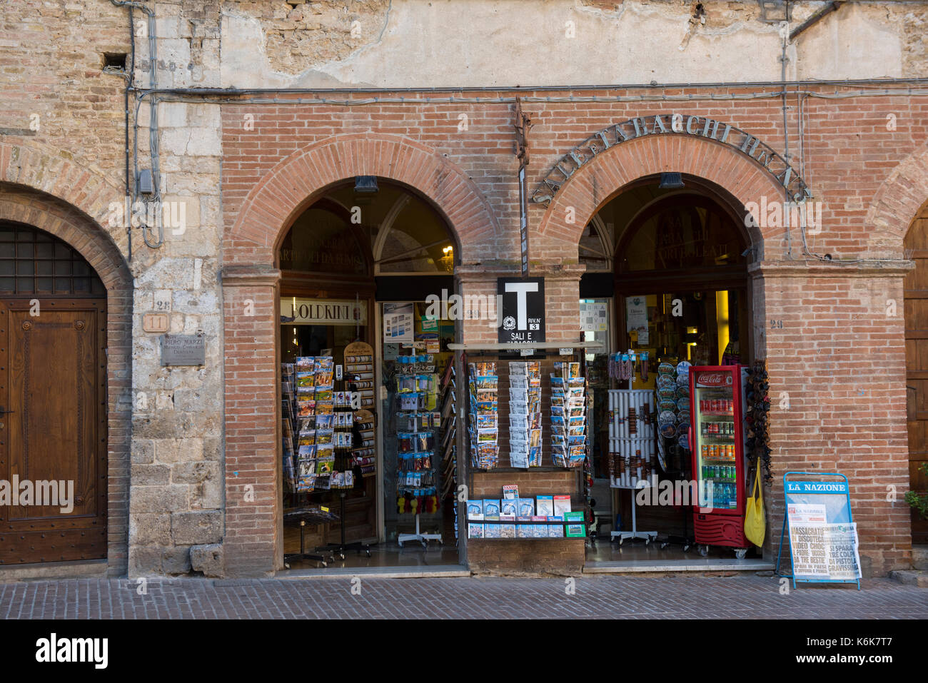 Tabacchi Shop in San Gimignano, Tuscany Italy Europe EU Stock Photo
