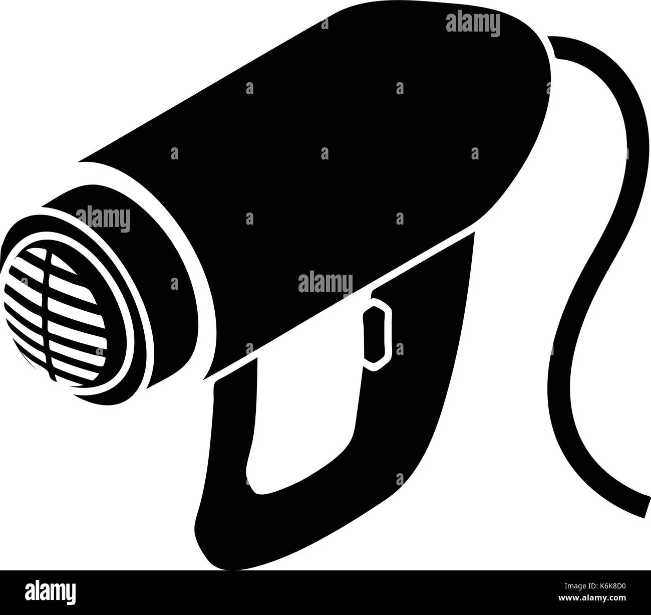 Heat power tool icon, simple style Stock Vector