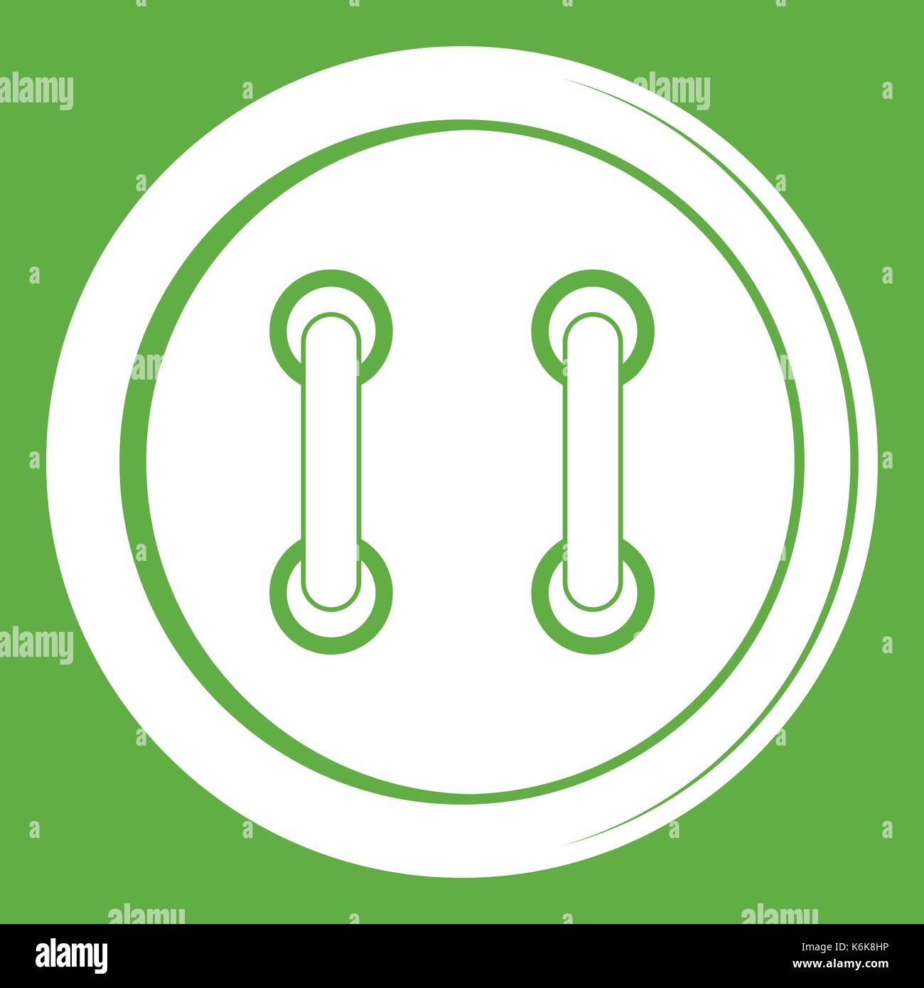 Sewing button icon green Stock Vector Image & Art - Alamy