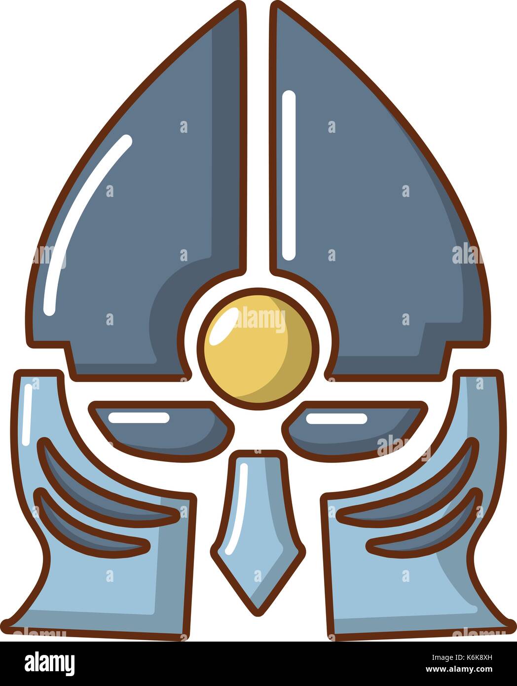 Medieval knight helmet icon, cartoon style Stock Vector Image & Art - Alamy