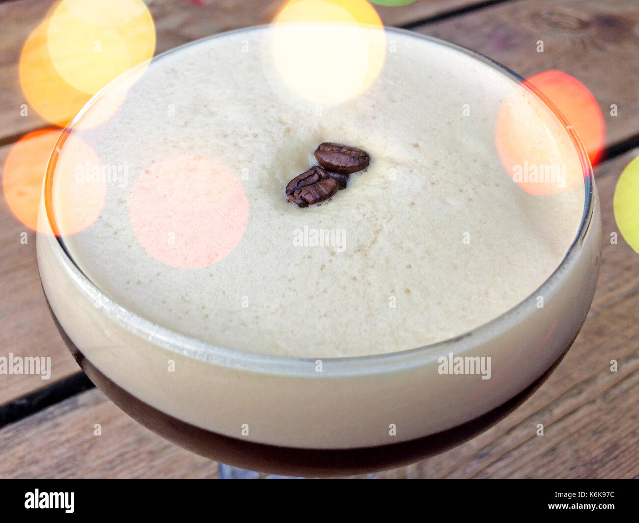 Martini Espresso. The new trend Tequila Martini Espresso Stock Photo