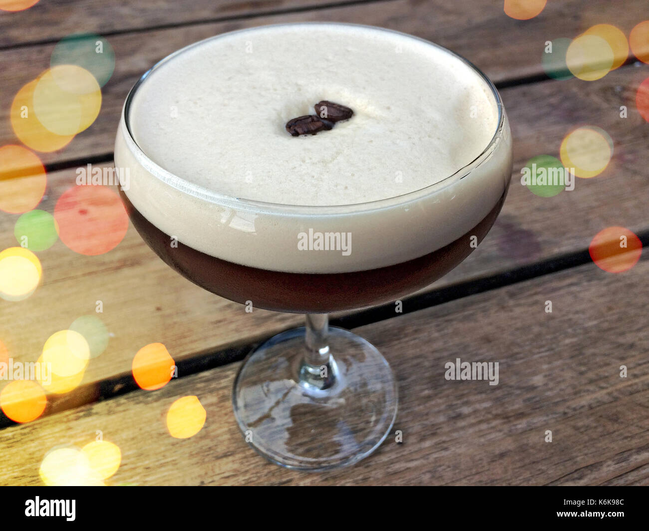 Martini Espresso. The new trend Tequila Martini Espresso Stock Photo