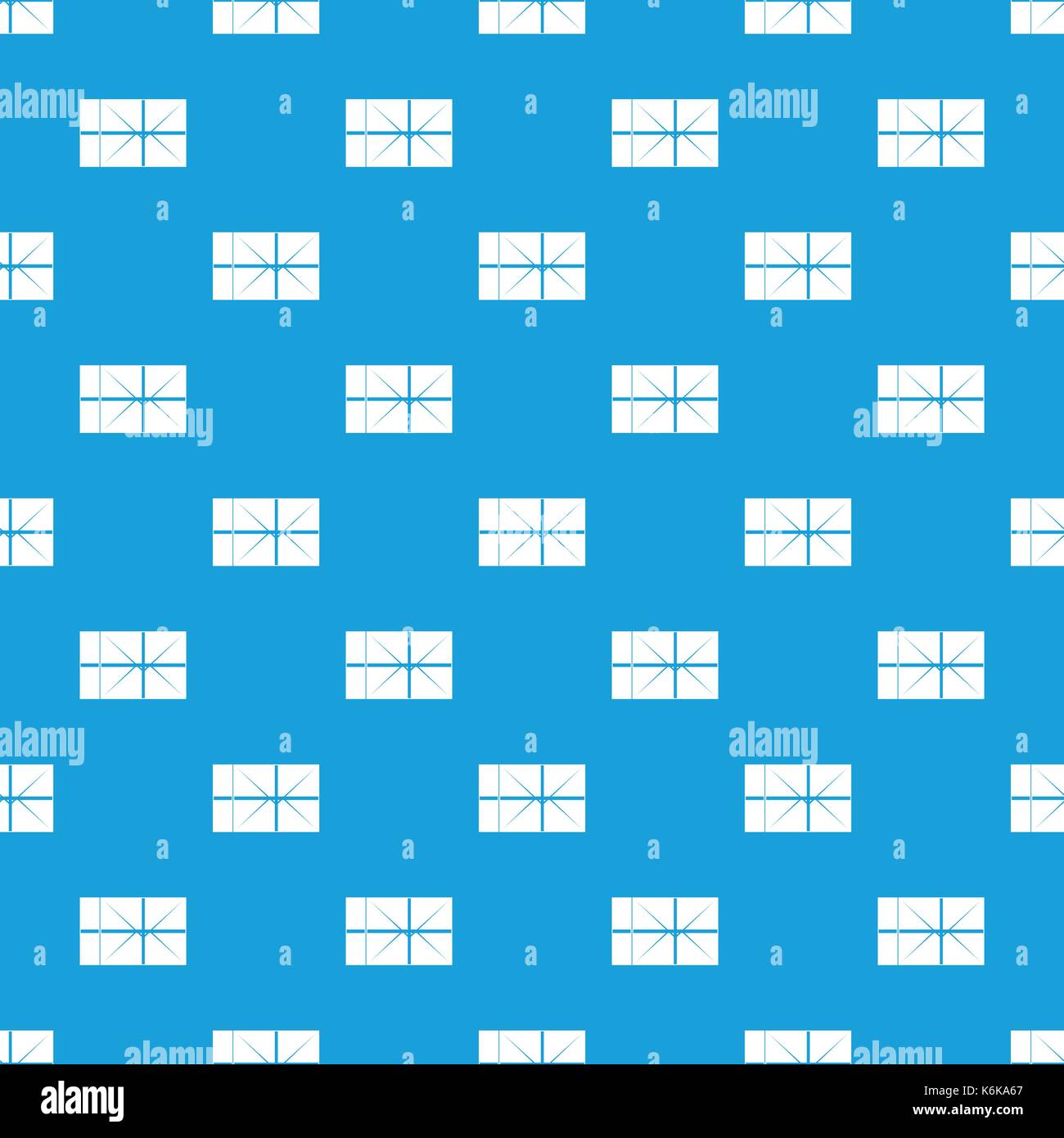 Postal parcel pattern seamless blue Stock Vector