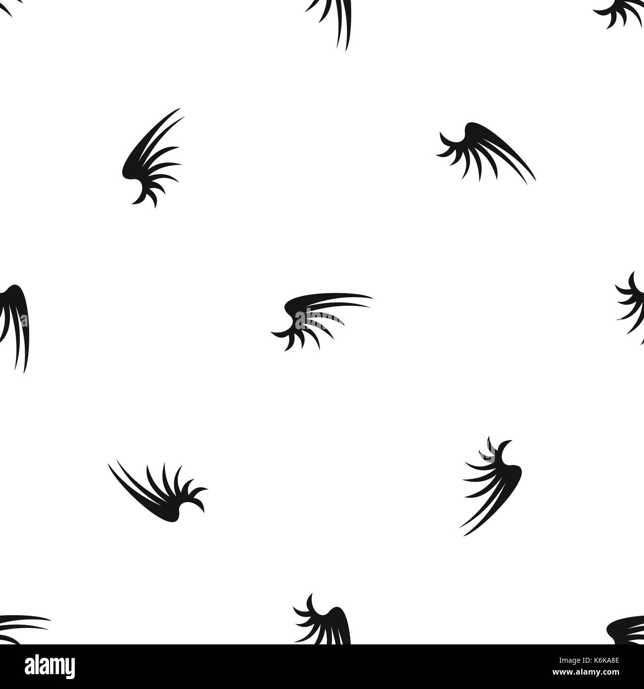 Wing pattern seamless black Stock Vector Image & Art - Alamy