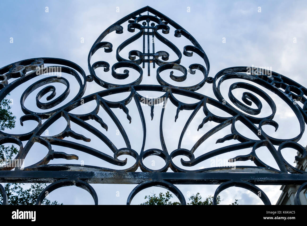 Charleston South Carolina,historic Downtown,ornamental ironwork,rf SC170514076RF Stock Photo