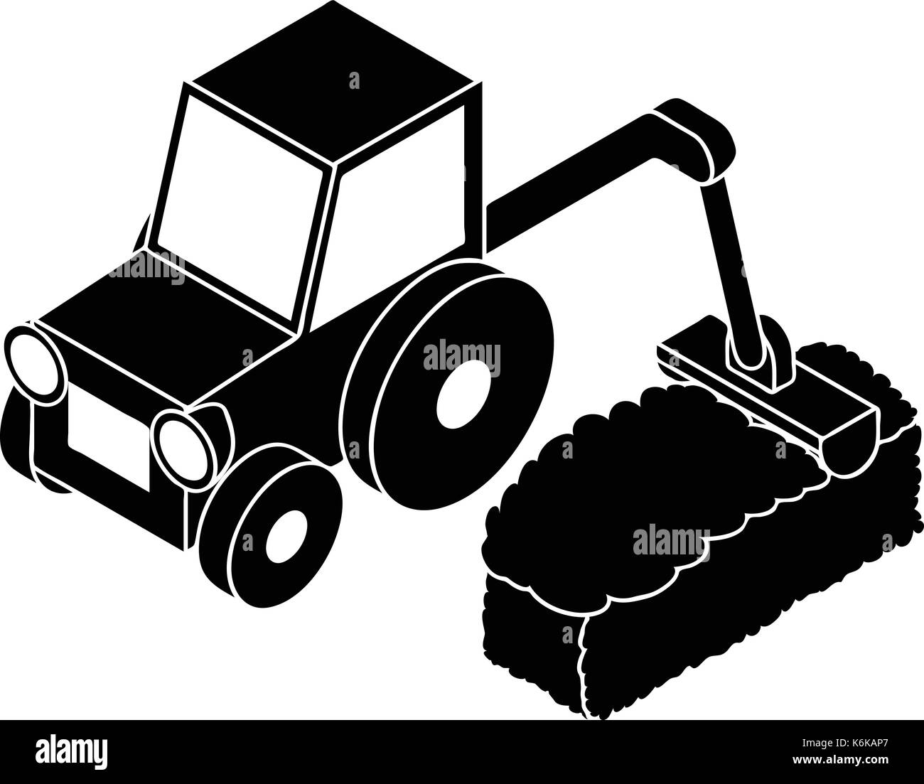 Road tractor icon, simple style Stock Vector Image & Art - Alamy