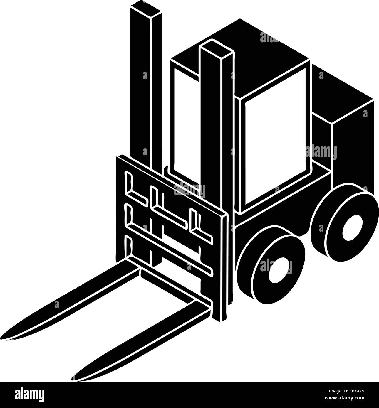 Forklift icon, simple style Stock Vector Image & Art Alamy