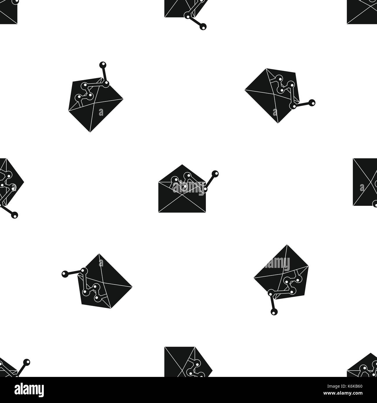 Envellope with graph pattern seamless black Stock Vector Image & Art ...