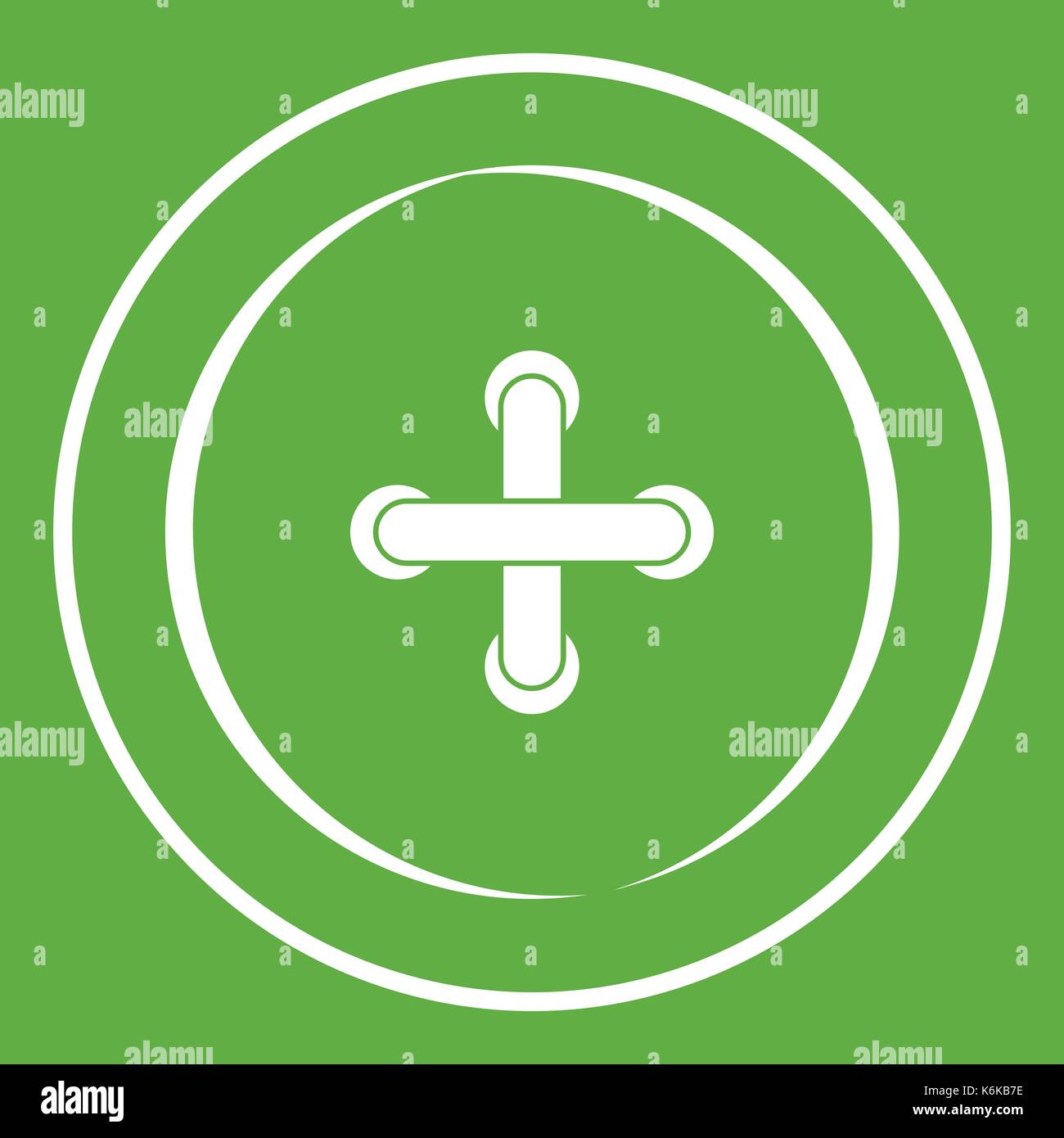 Sewing button icon green Stock Vector Image & Art - Alamy