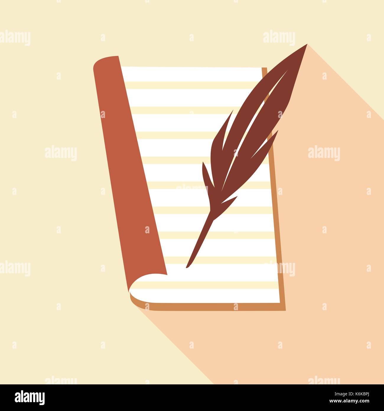 Quill pen ink well paper Stock Vector Images - Alamy