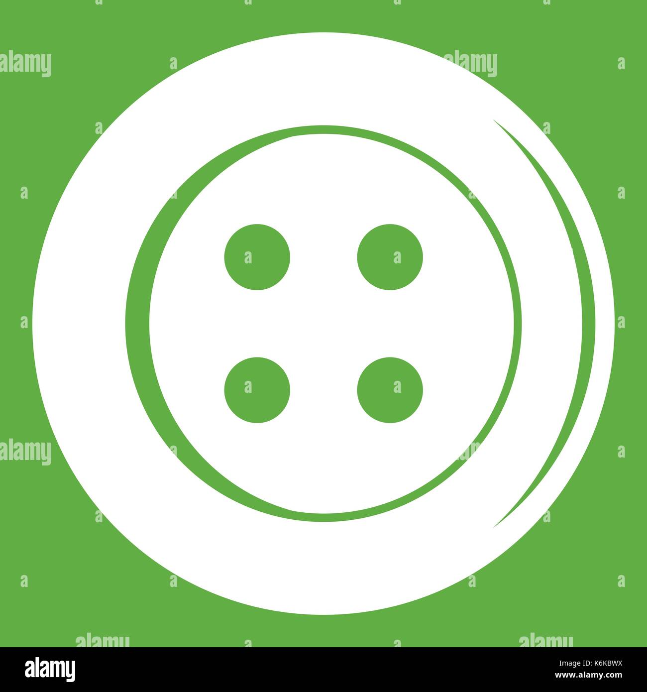 Sewing button icon green Stock Vector Image & Art - Alamy
